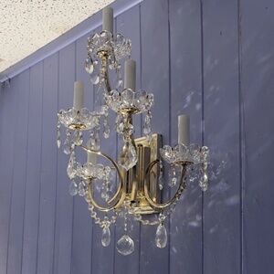 Vintage Schonbek Swarovski Crystal 5 light - candle style chandelier